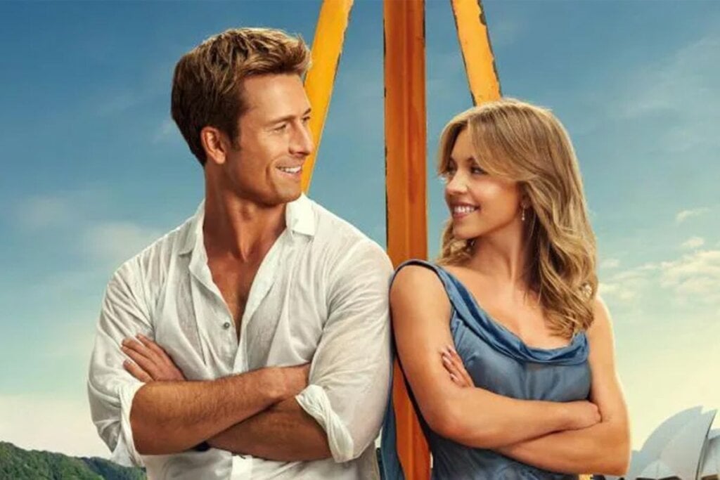 &#8220;Todos Menos Você&#8221; conta a história de um casal que finge viver um relacionamento (Imagem: Reprodução digital | Sony Pictures, Screen Gems e Olive Bridge Entertainment) 