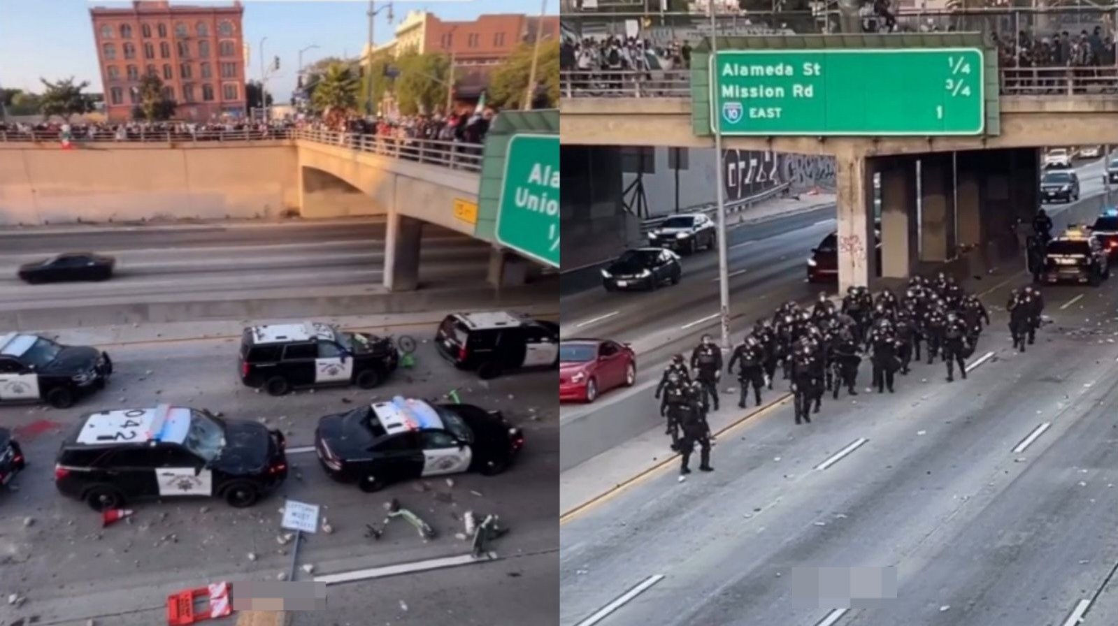 Protestos liderados por "turbas violentas e insurgentes" atacam agentes federais.