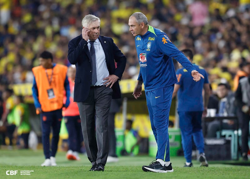Ancelotti busca primeira vitória como técnico do Brasil -