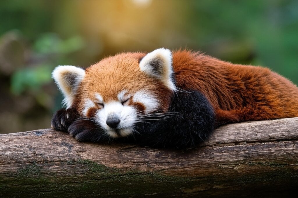 Os pandas-vermelhos preferem descansar em locais altos e sombreados durante o dia (Imagem: Bigzumi | Shutterstock) 