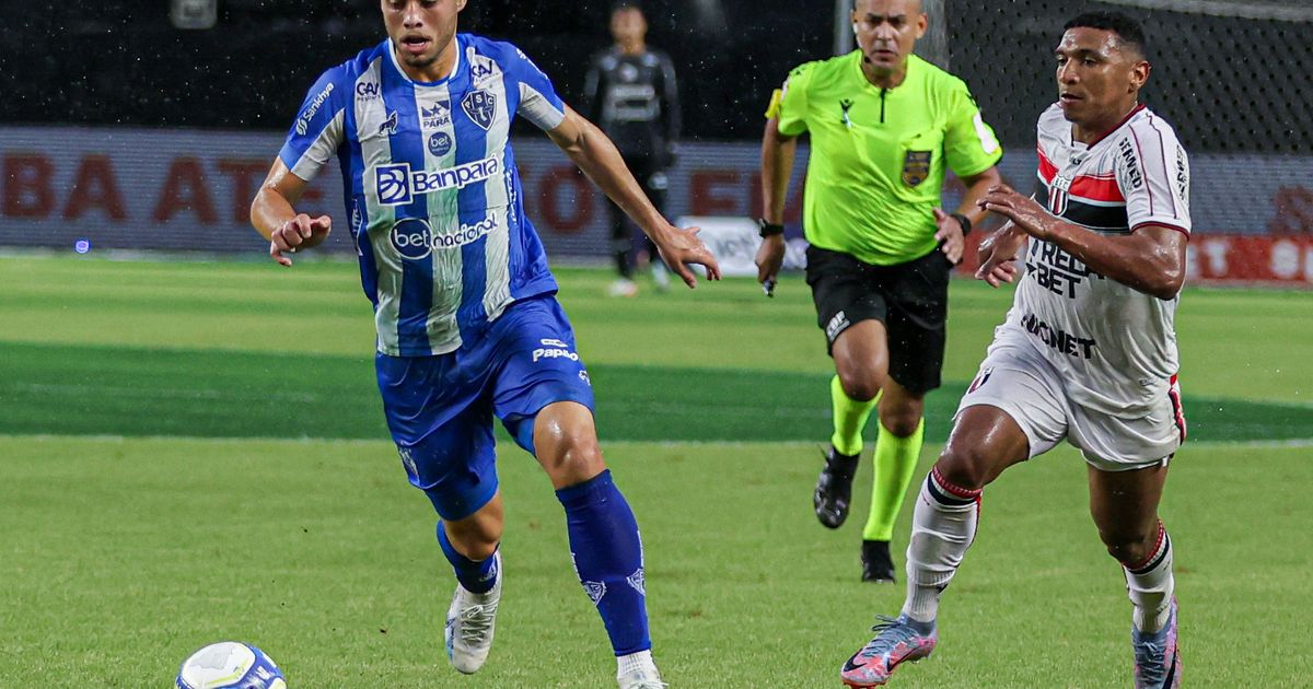 Leandro Vilela contra o Botafogo-SP, em 2024