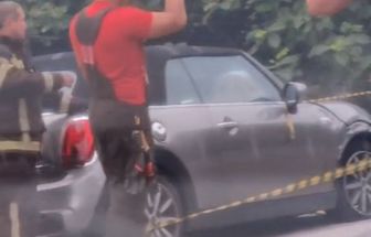Vídeo: acidente envolvendo carro de luxo complica trânsito na Arthur Bernardes, em Belém