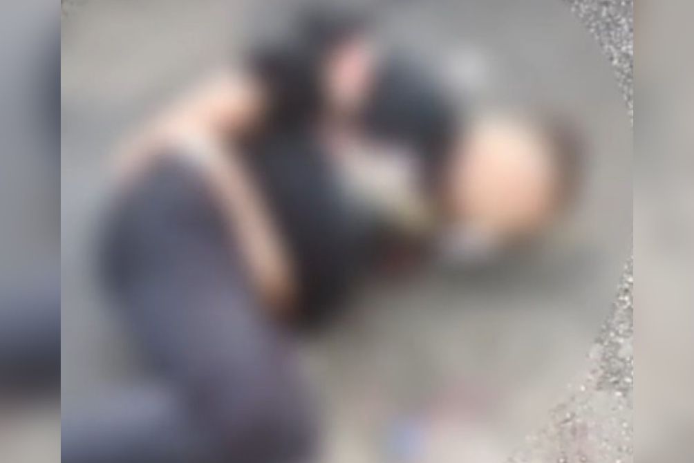 Um homem tentou cometer um assalto e foi capturado por populares que o amarraram e acionaram a polícia.