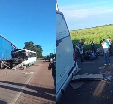 Imagem - Vídeo: ônibus com alunos do IFPA se envolve em acidente, em Paragominas