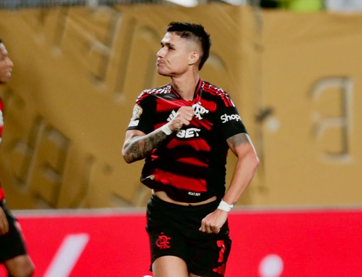 Luiz Araújo marcou um dos gols do Mengão - 
