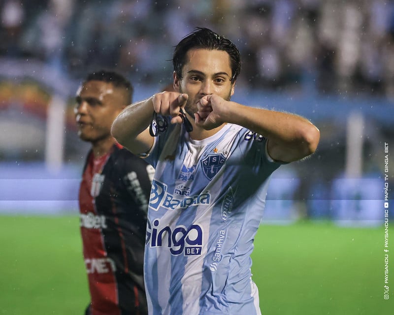Vilela marcou o gol da primeira vitória do Paysandu na Série B - 