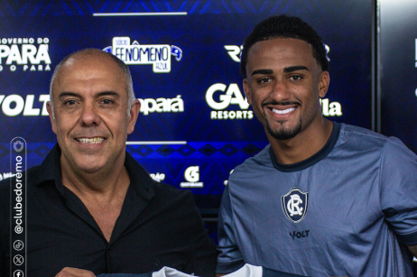 Kayky Almeida foi apresentado pelo Remo nesta quarta-feira (18)