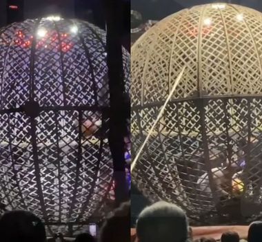 Imagem - Vídeo: motociclistas colidem no 'Globo da Morte', durante apresentação circense, no Pará