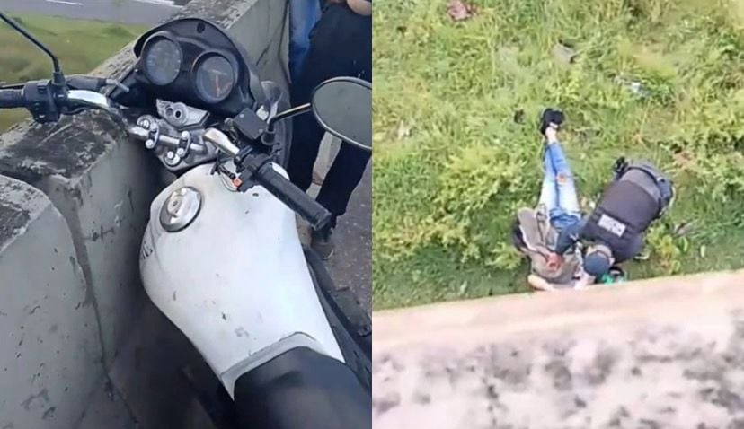 A vítima do acidente foi levada ao Hospital Metropolitano, em Ananindeua.