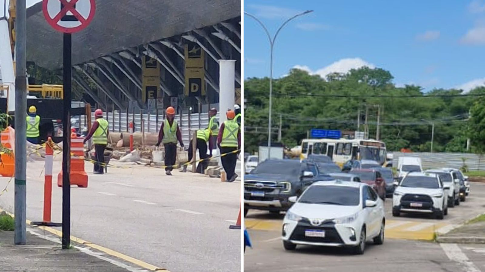 Obras no Aeroporto de Belém dificultam trânsito na Avenida Júlio César - 