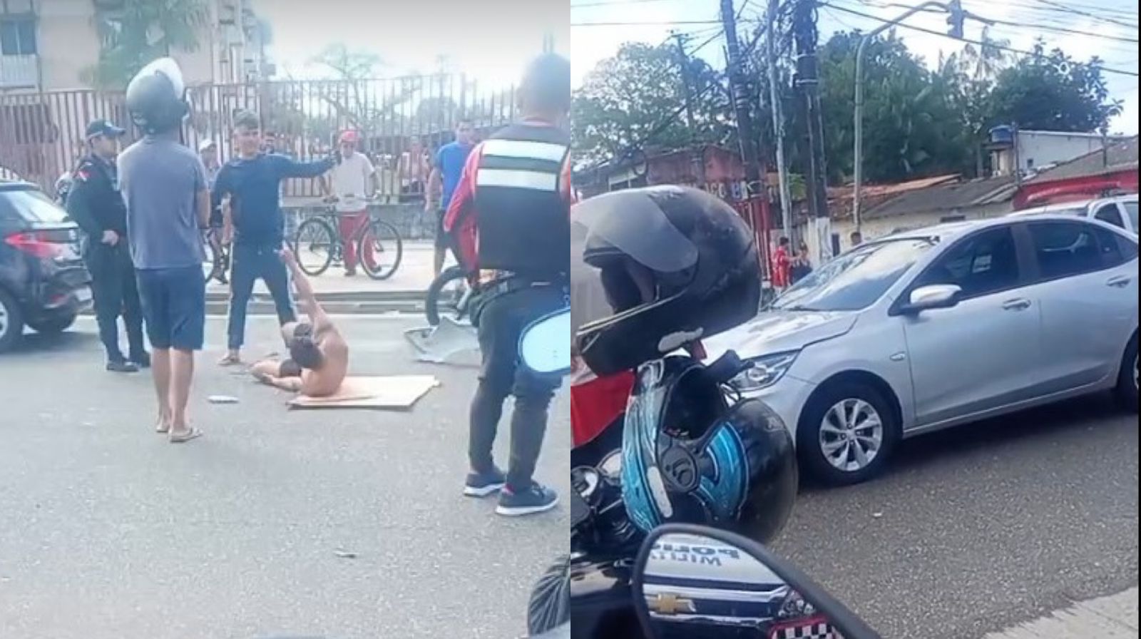 Um homem ficou gravemente ferido após se envolver em um acidente de trânsito na Augusto Montenegro, em Belém.