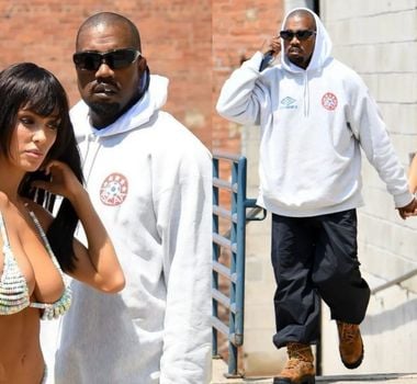 Imagem - Esposa de Kanye West desfila de lingerie comestível pelas ruas de Nova York