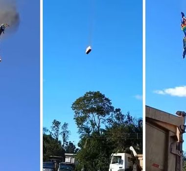Imagem - 'Lama salvou nossas vidas', diz sobrevivente de balão em chamas que caiu em SC