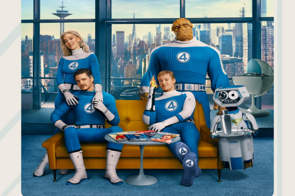 Em &#8220;Quarteto Fantástico: primeiros passos&#8221;, Reed, Sue, Johnny e Ben enfrentam o vilão Galactus (Imagem: Reprodução digital | Walt Disney Pictures)
