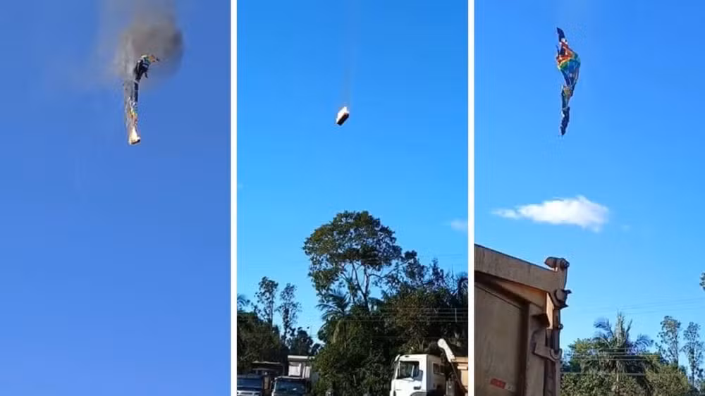 Imagem - 'Lama salvou nossas vidas', diz sobrevivente de balão em chamas que caiu em SC