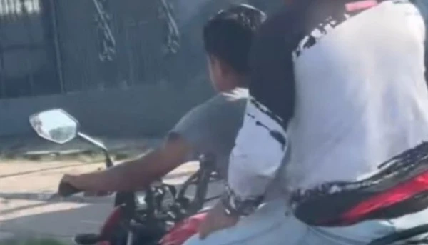 Vídeo: adolescente é flagrado pilotando moto em alta velocidade na Augusto Montenegro