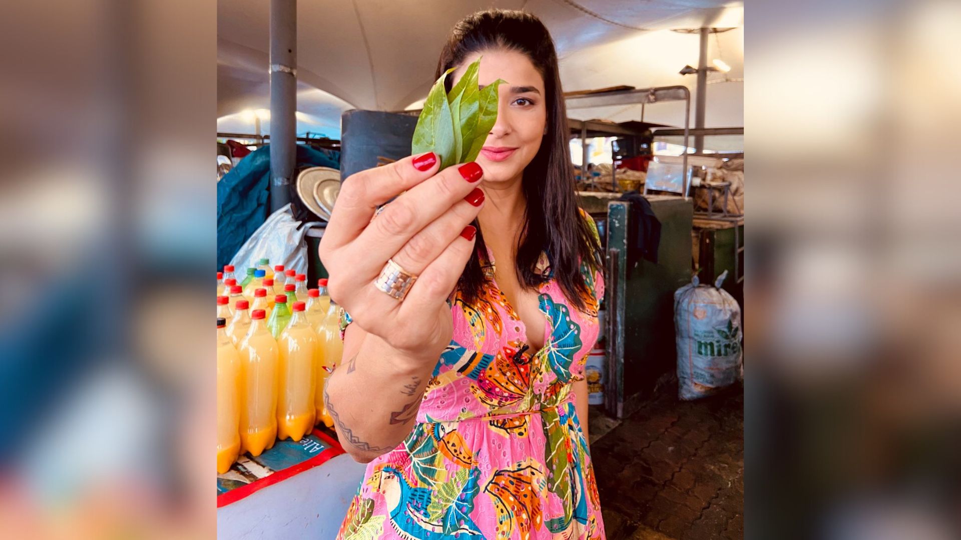 Marina Cabral no mercado do Ver-o-Peso.