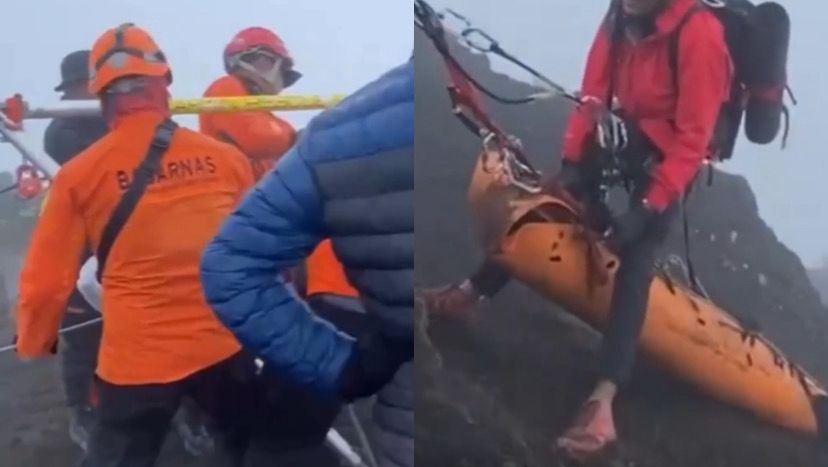Imagem - Vídeo mostra corpo de Juliana Marins sendo içado após queda em vulcão na Indonésia