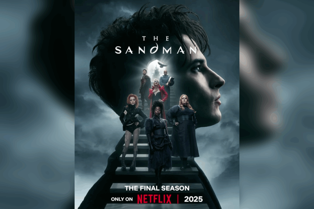 A série &#8220;Sandman&#8221; retorna com novos episódios divididos em duas partes, explorando os conflitos entre Morpheus e seus irmãos Eternos (Imagem: Reprodução digital | Netflix)