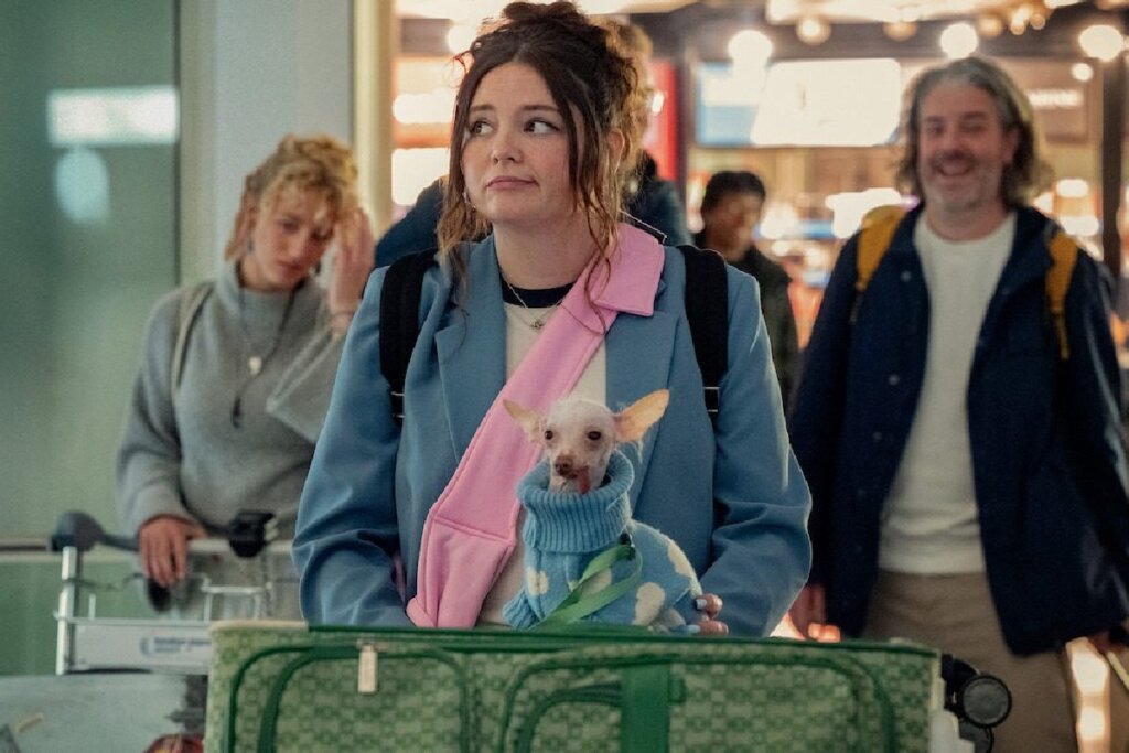 A série &#8220;Too Much&#8221; mostra uma nova-iorquina em crise emocional descobrindo novos caminhos ao lado de um músico excêntrico (Imagem: Reprodução digital | Netflix)