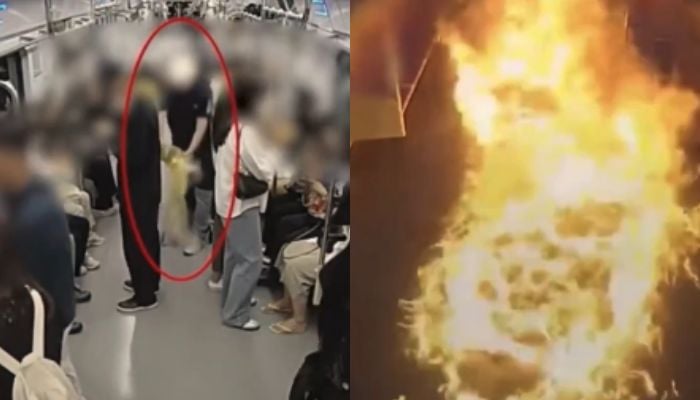 Imagem - Após divórcio, homem põe fogo em vagão de metrô lotado na Coreia do Sul