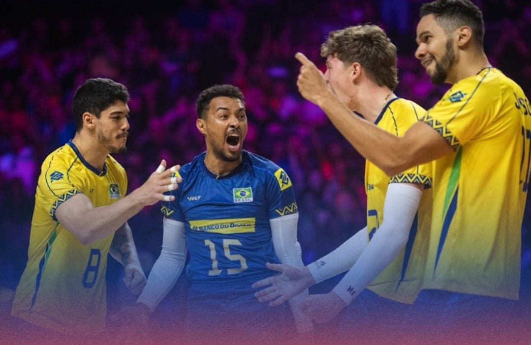 Brasil venceu a Itália por 3 a 2 - 