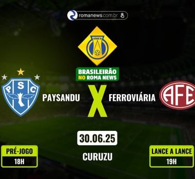 Imagem - Paysandu recebe a Ferroviária pela Série B; acompanhe