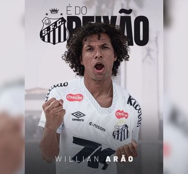 Imagem - Santos confirma contratação de Willian Arão para reforçar o meio-campo