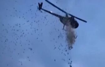 Empresário joga dinheiro de helicóptero nos EUA em último desejo antes de morrer; assista