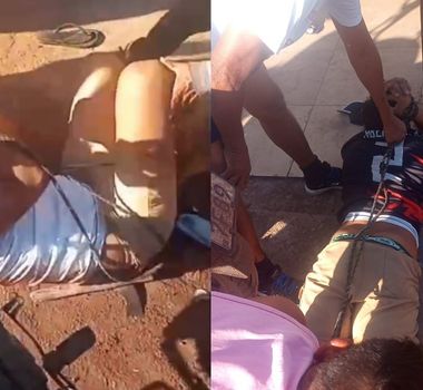 Imagem - Vídeo: suspeito leva surra de populares após tentativa de assalto em Casa Lotérica no Pará