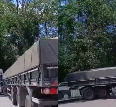 Imagem - Vídeo: carreta fecha trânsito na Augusto Montenegro sentido Icoaraci, em Belém