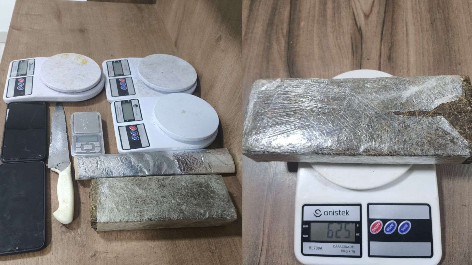 Polícia Militar apreende drogas e materiais usados no tráfico durante patrulhamento em Parauapebas