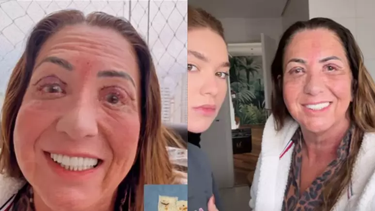 Virginia e a mãe, Margareth Serrão -
