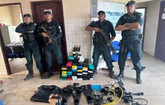 PM apreende 130 kg de drogas e prende dois suspeitos em operação em Cachoeira do Arari
