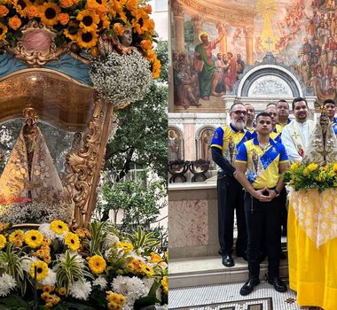 Imagem - Imagem de Nossa Senhora de Nazaré chega a igreja de Copacabana e emociona fiéis; assista