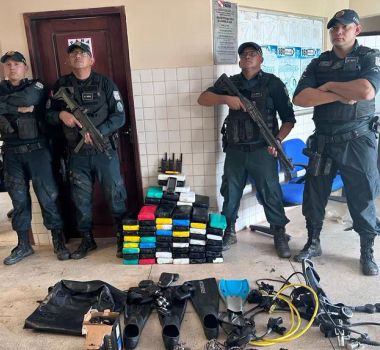 Imagem - PM apreende 130 kg de drogas e prende dois suspeitos em operação em Cachoeira do Arari