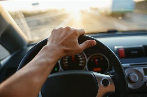 Volante de carro blindado. 