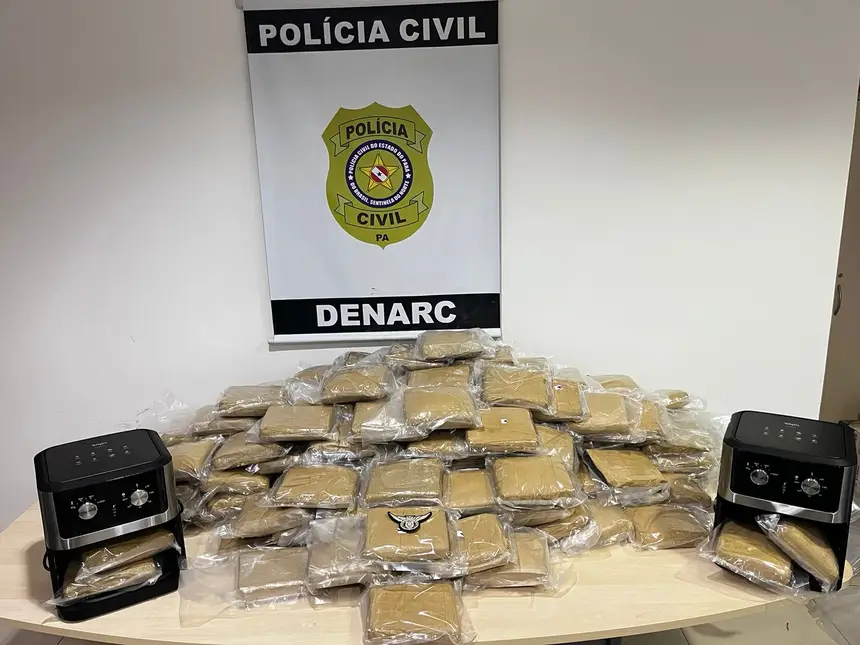 Imagem - Tráfico gourmet? Polícia encontra 152 kg de drogas dentro de air fryers em Belém