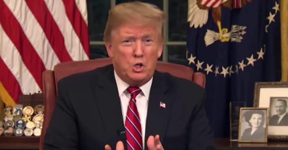 (Donald Trump, presidente dos Estados Unidos) 