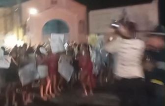 Avenida Augusto Montenegro é bloqueada após protesto