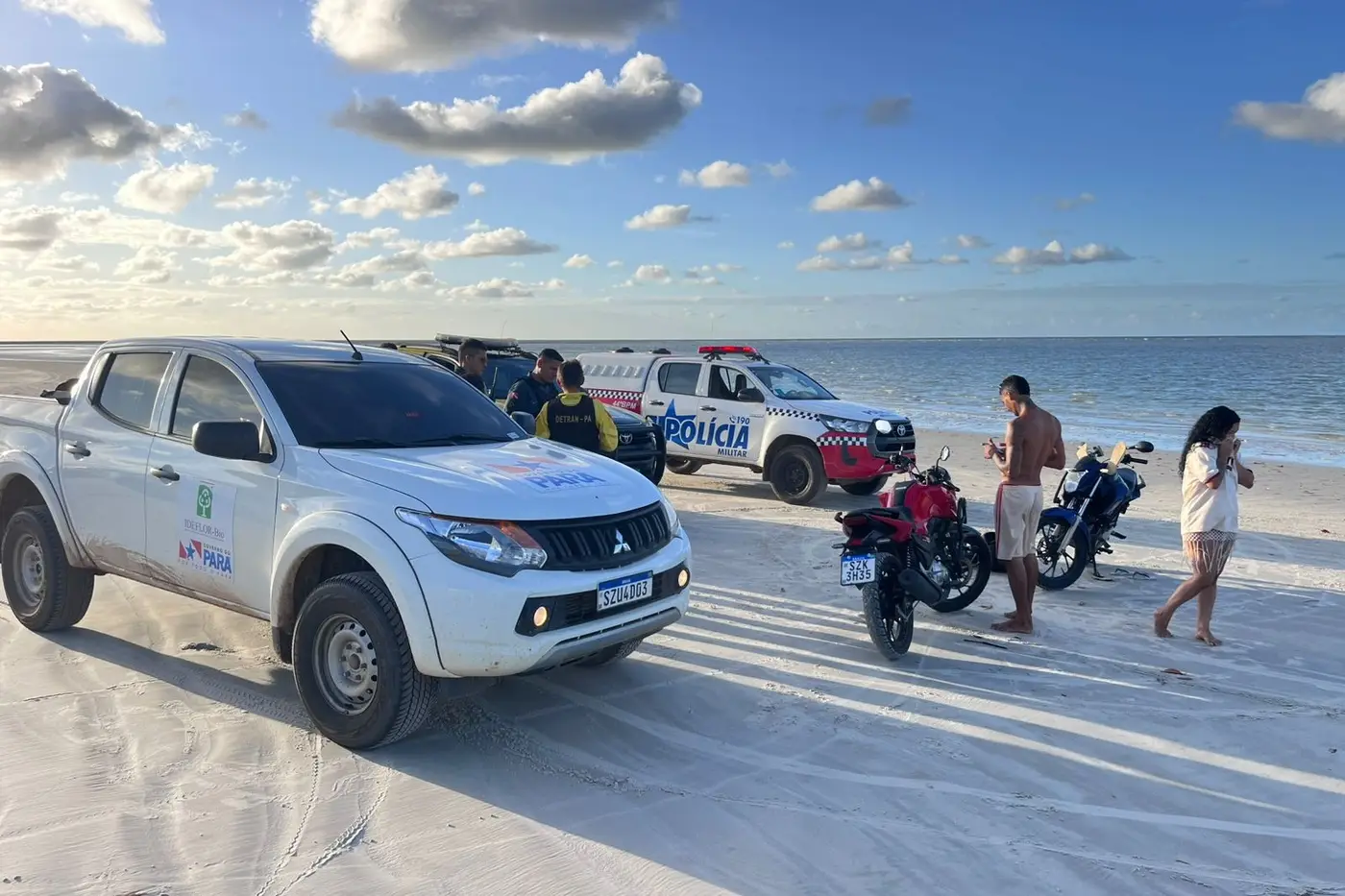 Imagem - Ação integrada combate circulação ilegal de veículos em área protegida de Salinas