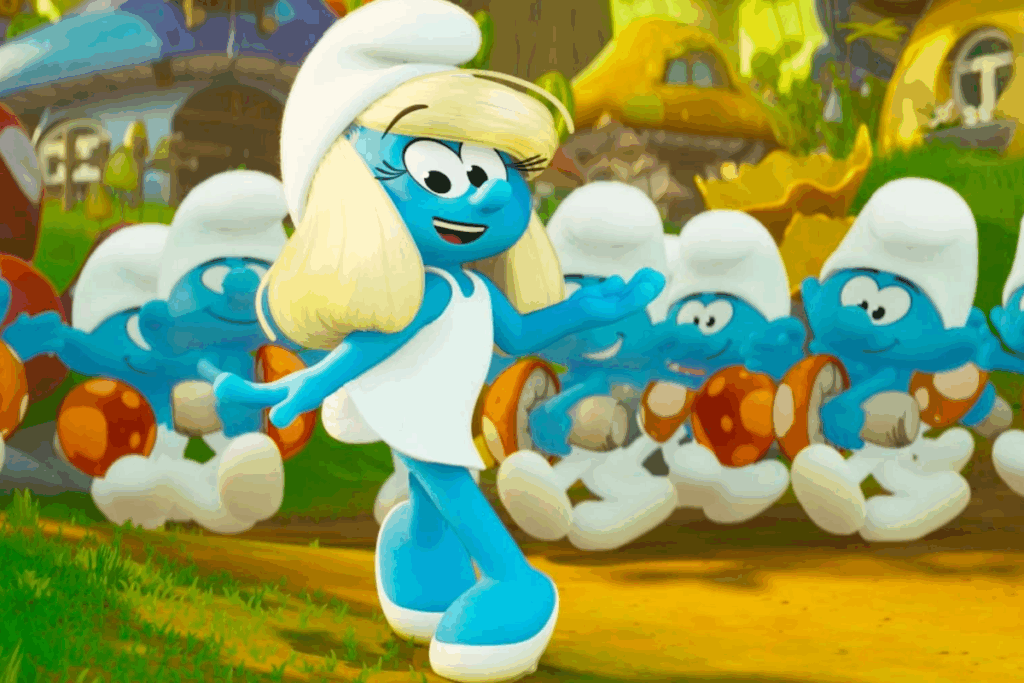 Em &#8220;Smurfs&#8221;, Smurfette e seus amigos correm contra o tempo para salvar o Papai Smurf (Imagem: Reprodução digital | Paramount Pictures)