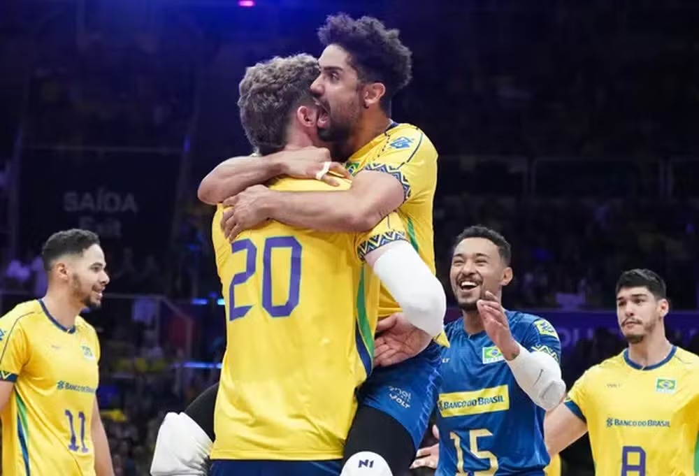 Brasil venceu os argentinos por 3 sets a 1 - 