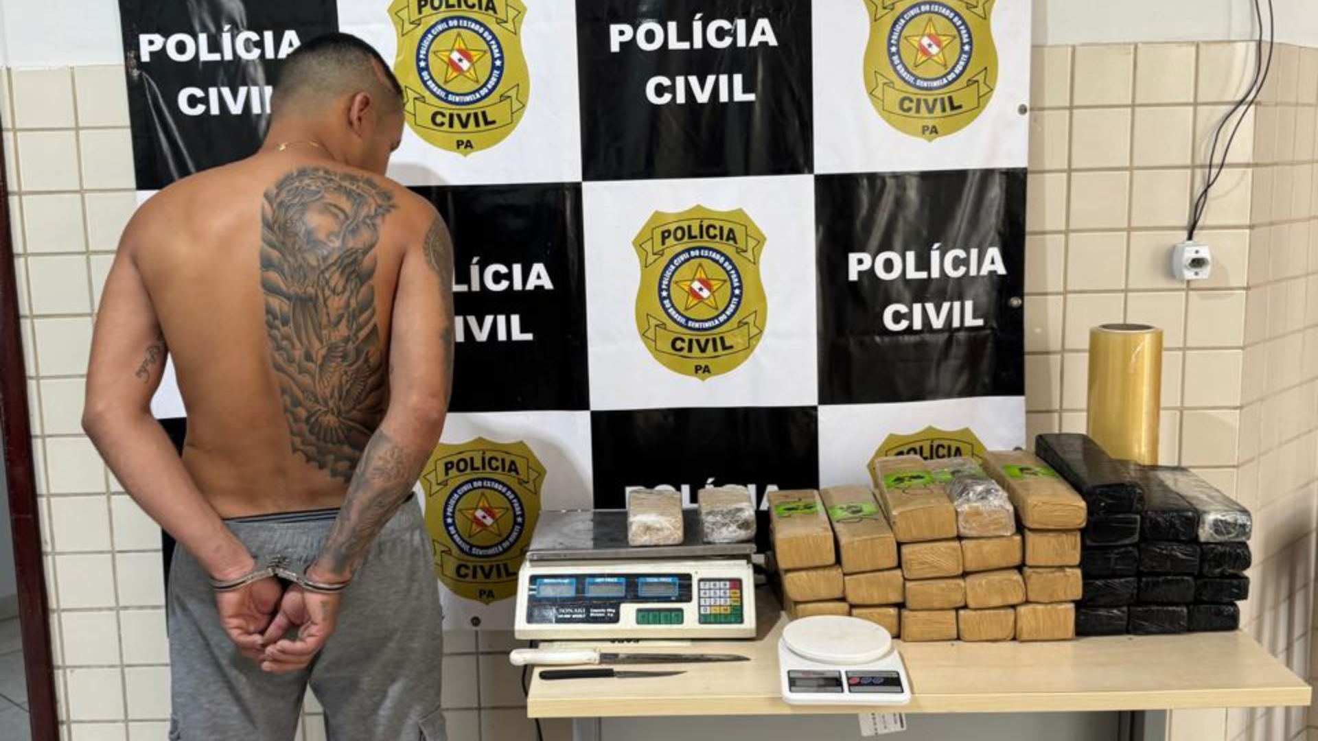 Imagem - Homem é preso com 30 kg de drogas em Castanhal, no Pará