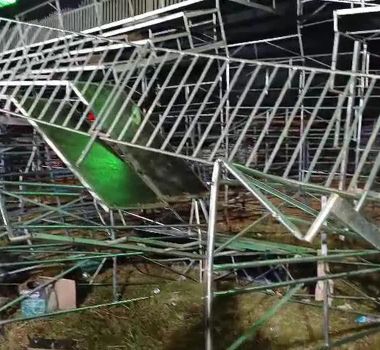Imagem - Desabamento de arquibancada em show no interior de SP deixa 60 feridos