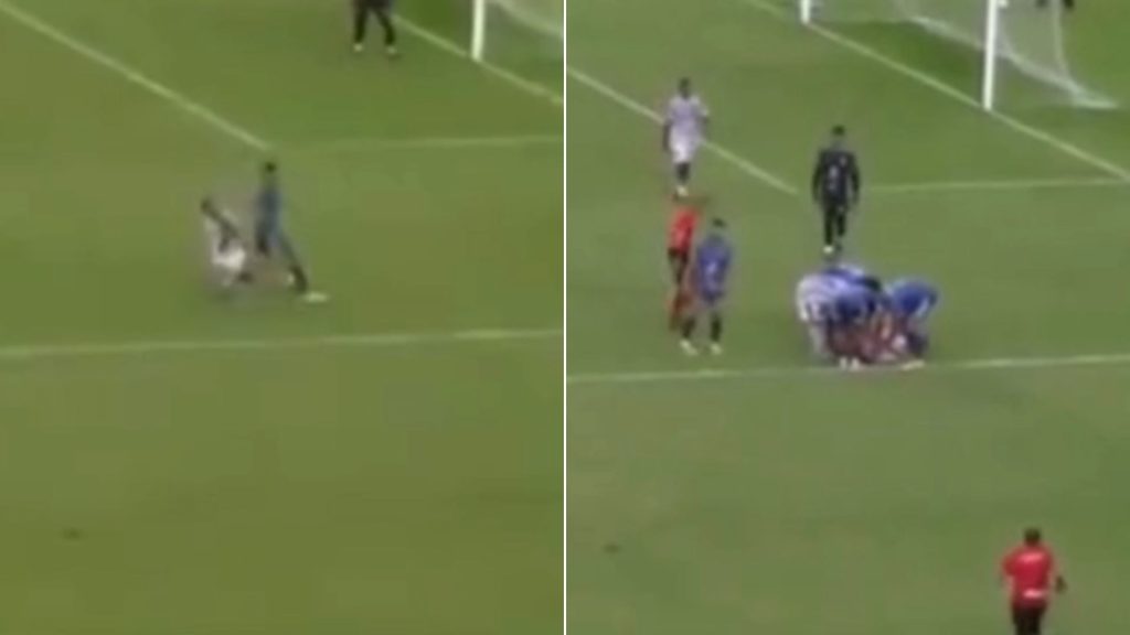 Imagem - Linha de pipa atinge jogador durante jogo da Série D no Maranhão