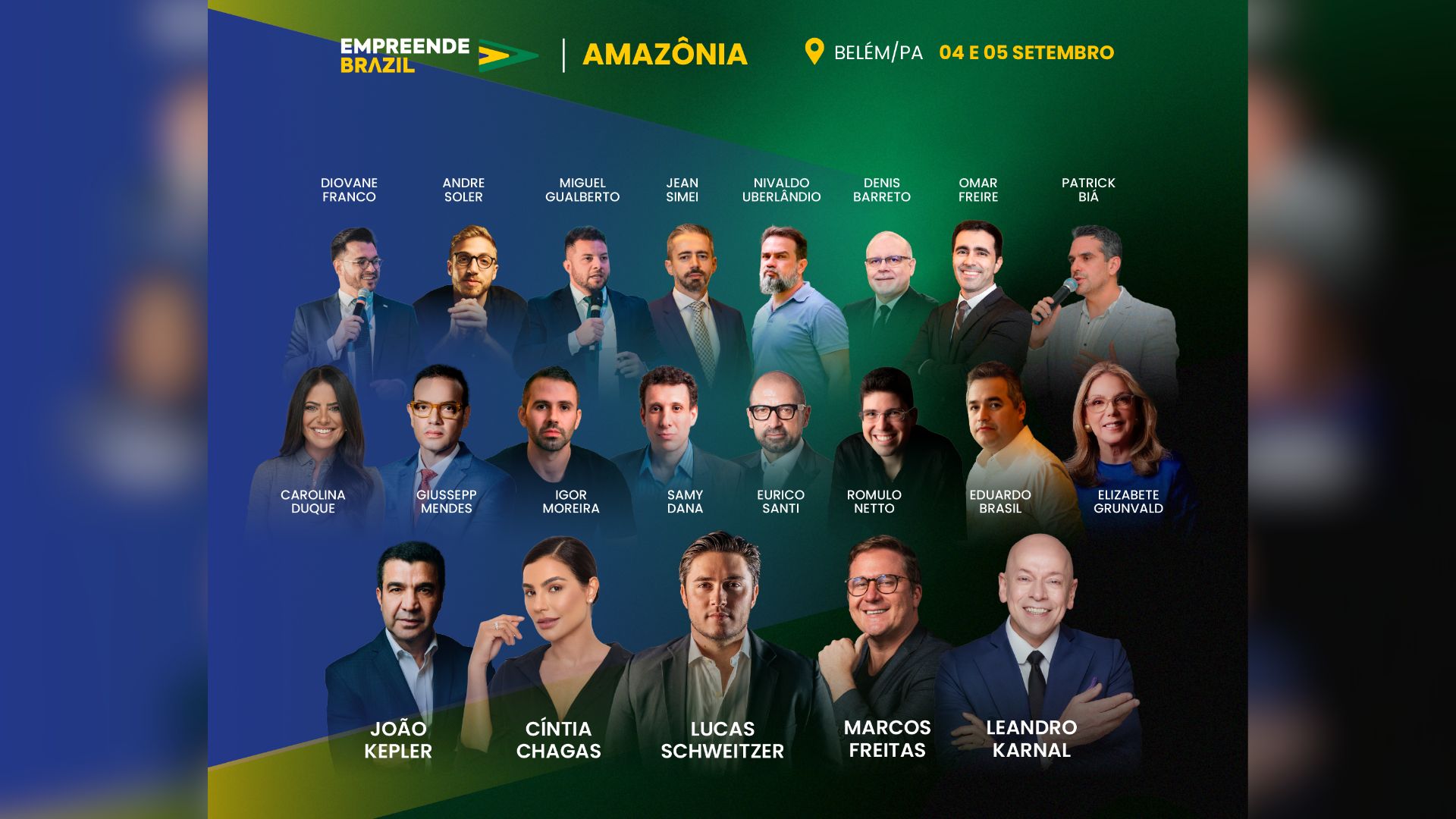 Palestrantes do Empreende Brazil Amazônia.