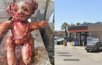 'Ursinho com pele humana': boneco assustador é encontrado em loja de conveniência