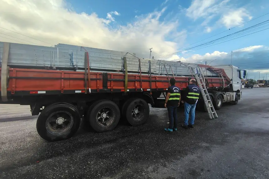 Imagem - Carga de quase meio milhão com irregularidades fiscais é apreendida na fronteira do Pará