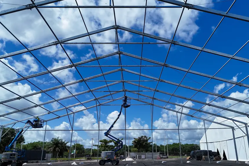 Imagem - Parque da Cidade começa a receber estrutura da Blue Zone para a COP 30 em Belém